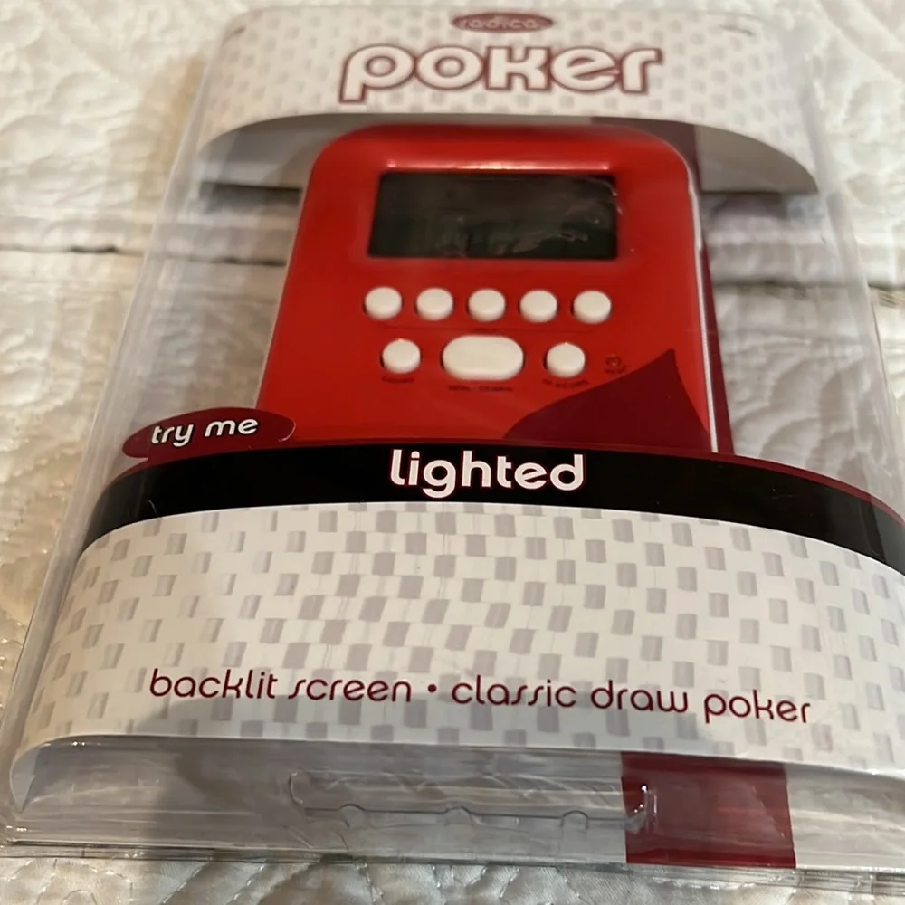 Radica poker lighted game,‎ new in package